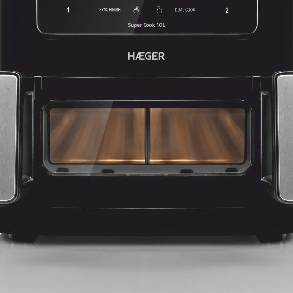 Digital Air Fryer HAEGER Super Cook 10L – 10 L, 2 Drawers
